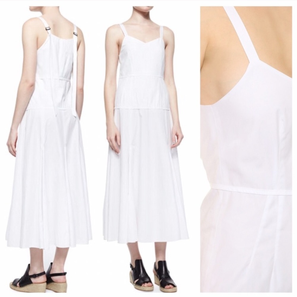 Rag & bone white cotton jade lined dress